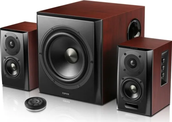 Edifier S350DB - Højttalersystem - 2.1-kanal - trådløs - Bluetooth - 150 Watt (Total)