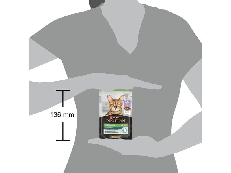 Purina Pro Plan Nassfutter Adult Sterilized Gelée Truthahn Alleinfuttermittel für ausgewachsene kastrierte Katzen