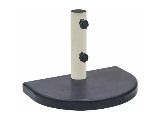 Socle de parasol Noir 40x28x4 cm Granite