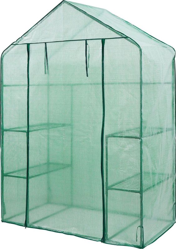 Intratuin Kweekkas Transparant 143 x 73 x 195 cm - Lichtgewicht Foliekas