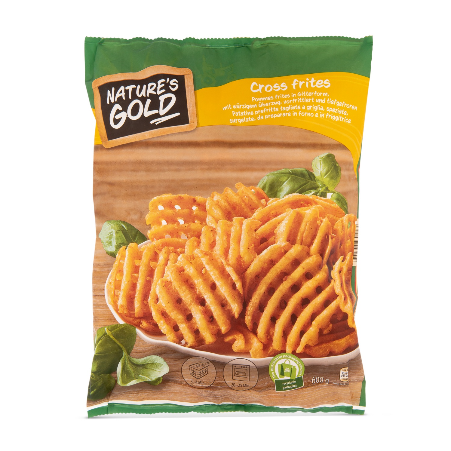 NATURE'S GOLD Cross Fries 600 g