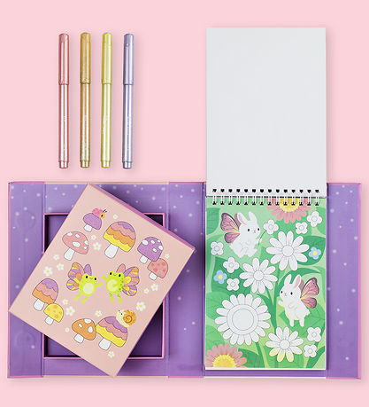 Tiger Tribe Farves?t - Shimmer Colouring Set - Little Fairy Land