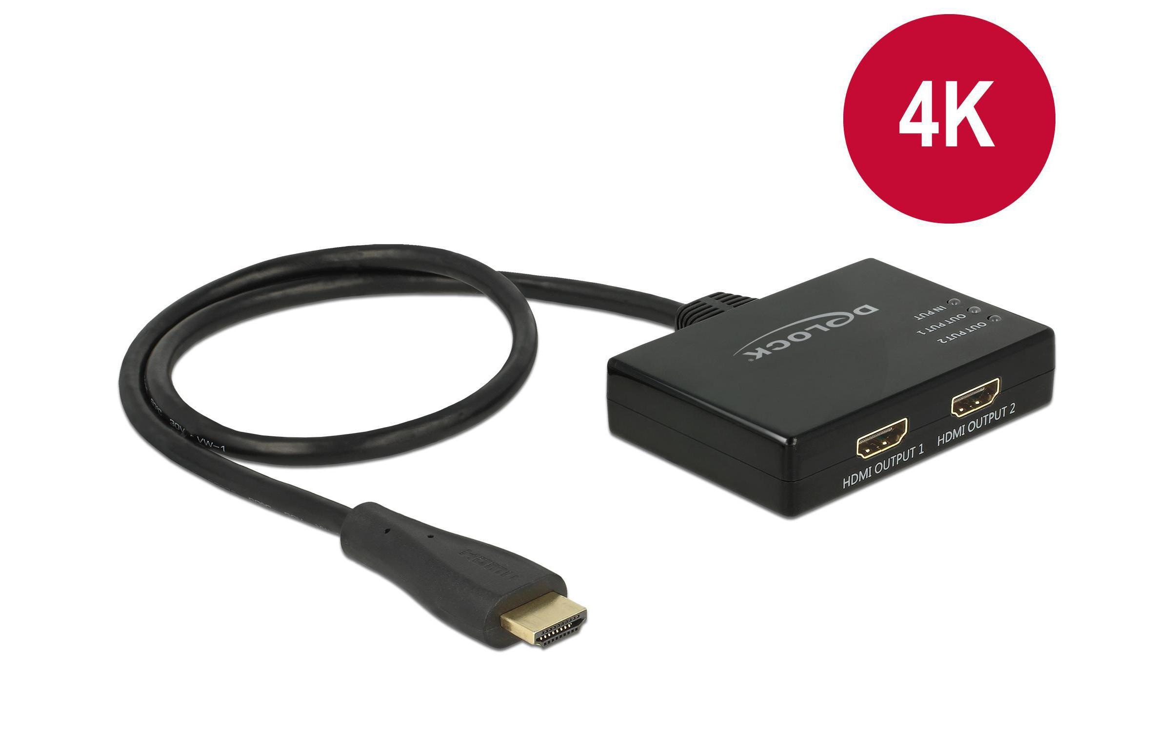 2-Port Signalsplitter HDMI - HDMI 4K/30Hz2-Port HDMI-Signalsplitter, Aktiv