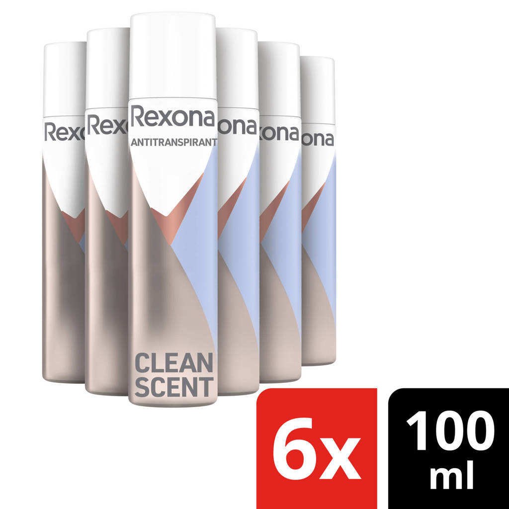 Clean Scent anti-transpirant spray - 6 x 100 ml