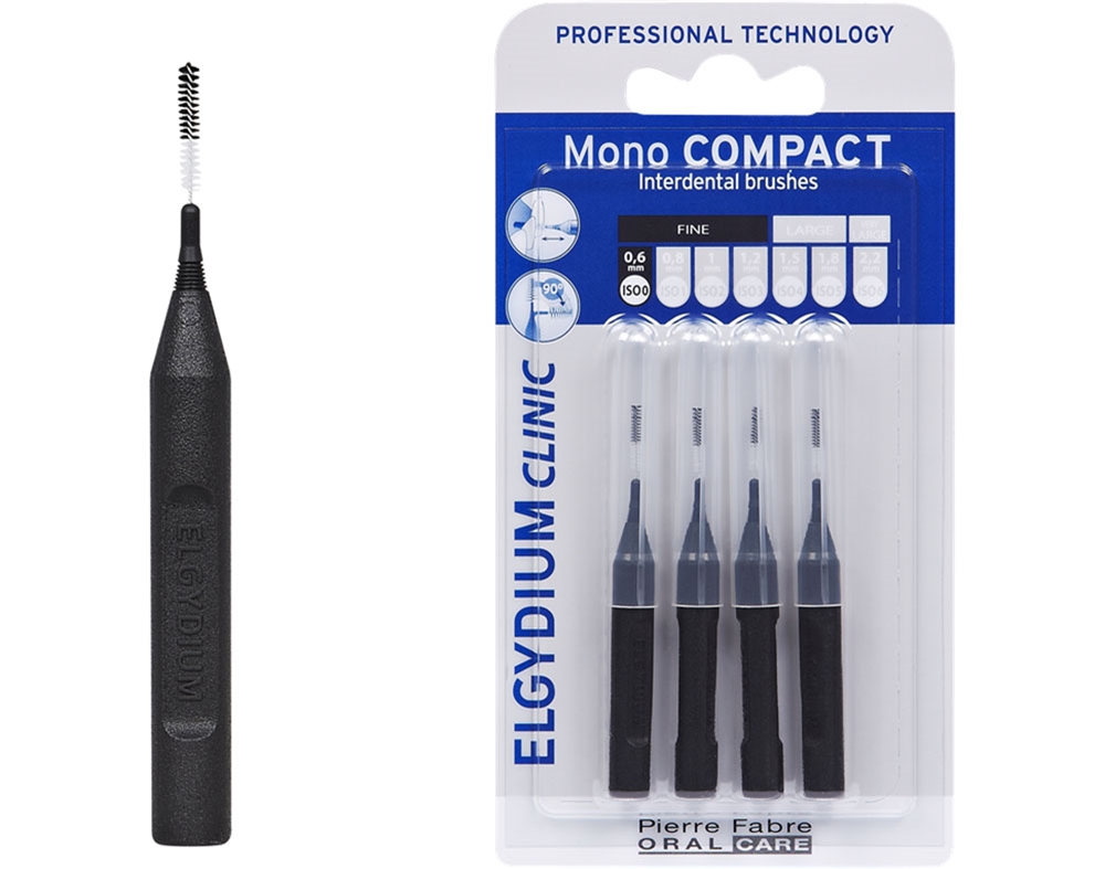 ESCOVILHÕES ELGYDIUM MONO COMPACT PRETO 4UN
