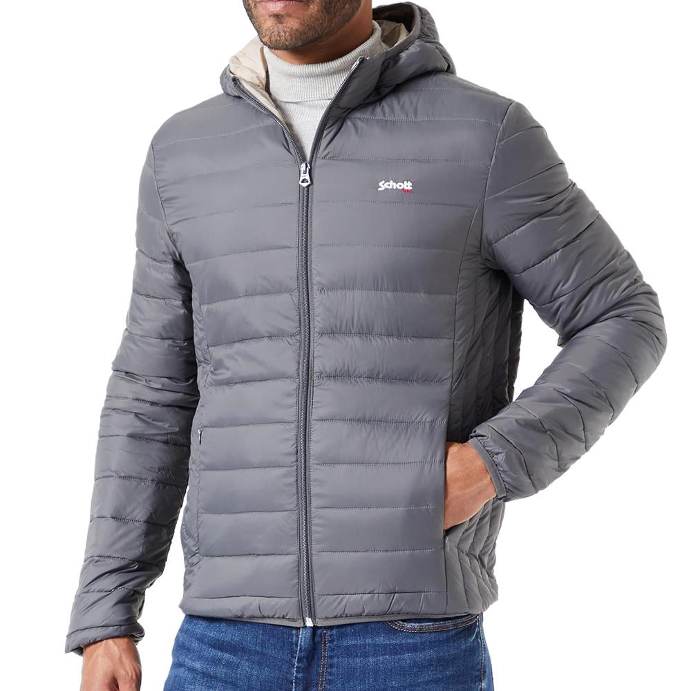 Schott Doudoune Grise Homme Schott SILVERADORS