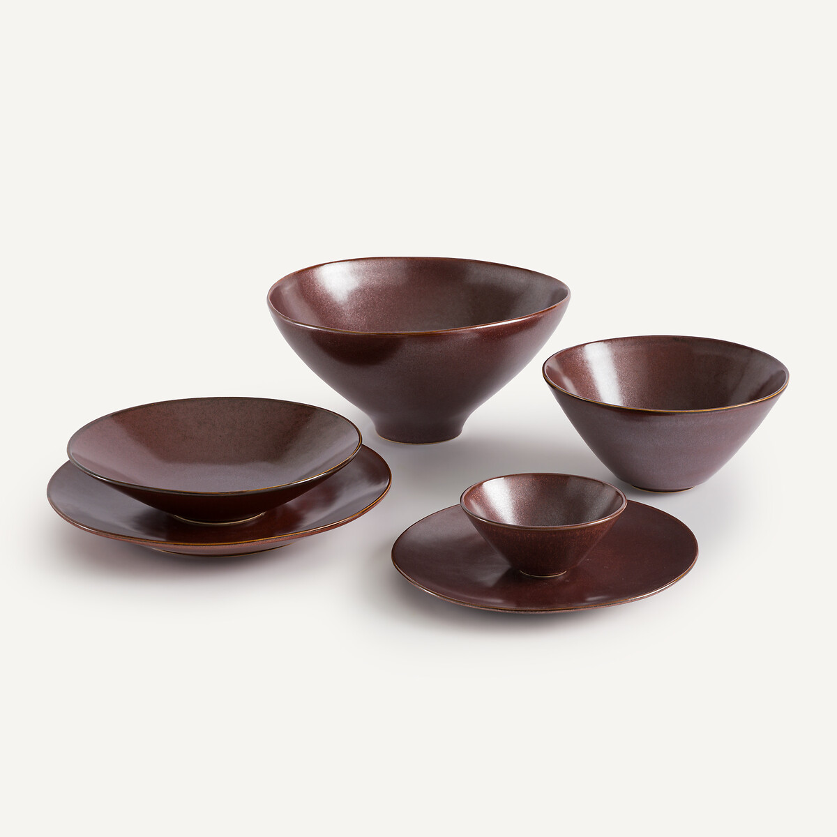 AM.PM<br>Conjunto de 4 molheiras de cerâmica esmaltada, Kanso