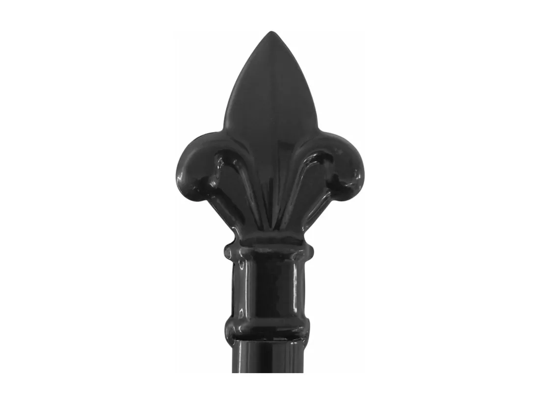 Double portail avec haut sous forme de lance 400 x 175 cm