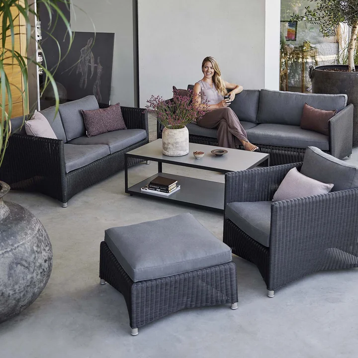 Cane-line - Diamond Outdoor Sofa, 2-Sitzer, taupe