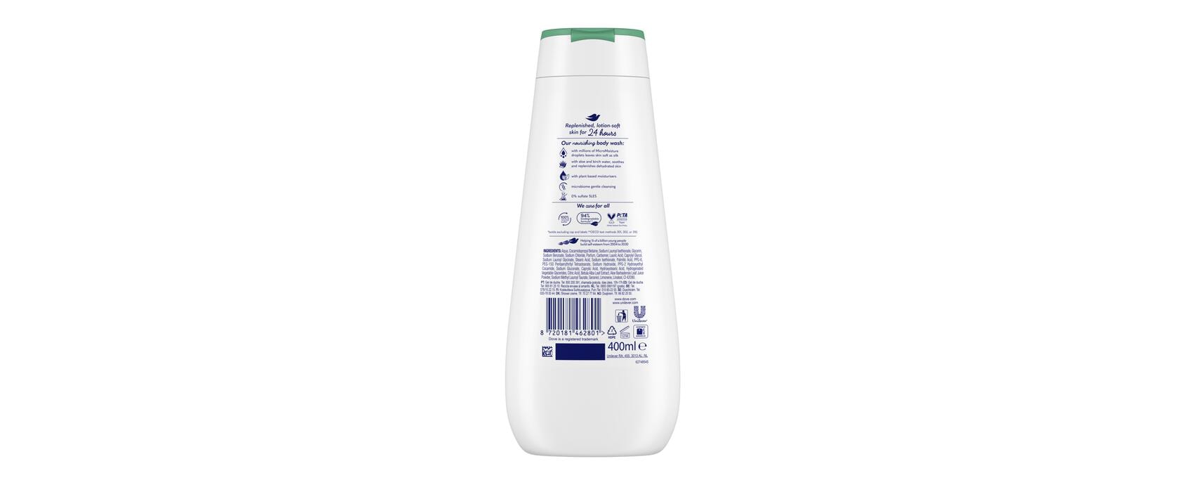 Dove Advanced Care Showergel Hydrating Care 400 ML