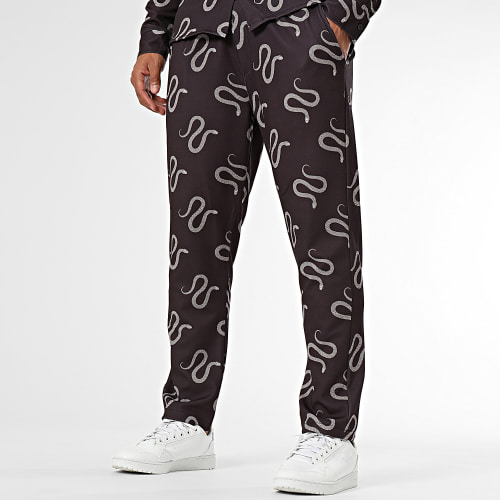 Ensemble Chemise Manches Longues Et Pantalon Jogging Noir
