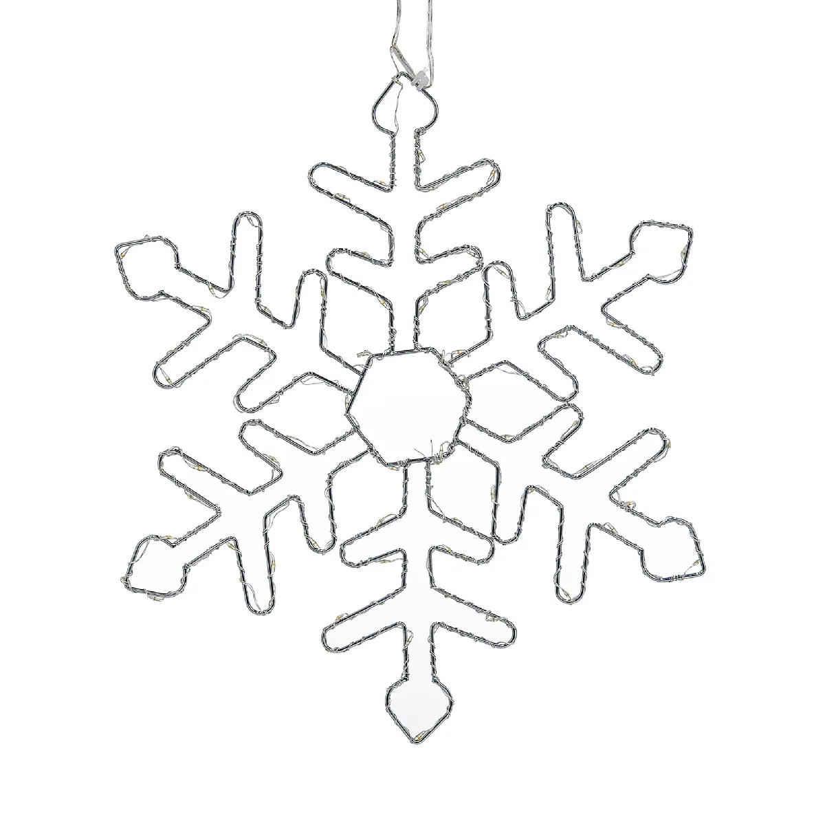 Beliani Flocons de Neige LED - Lot de 3