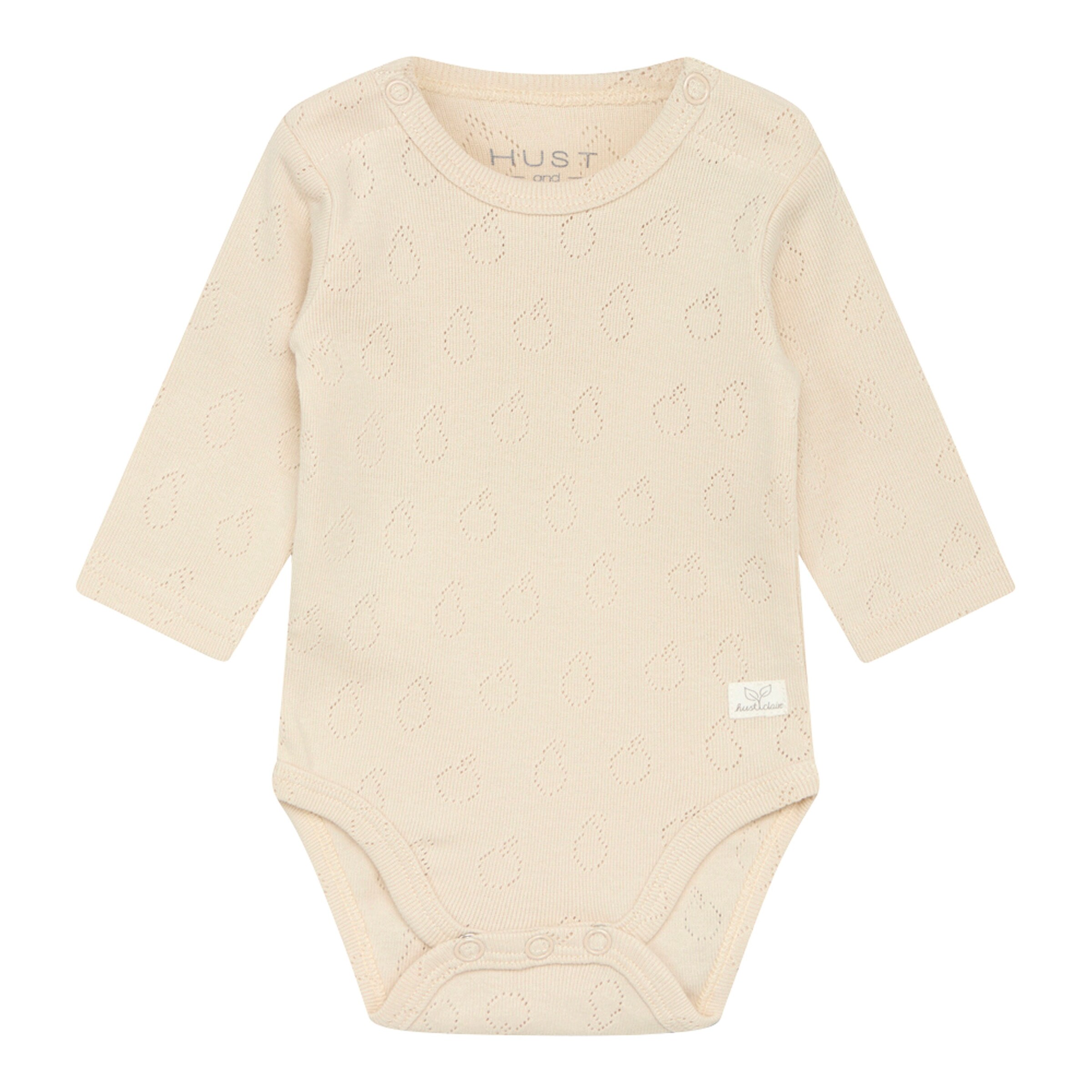 Hust&Claire Body langarm Ajour beige