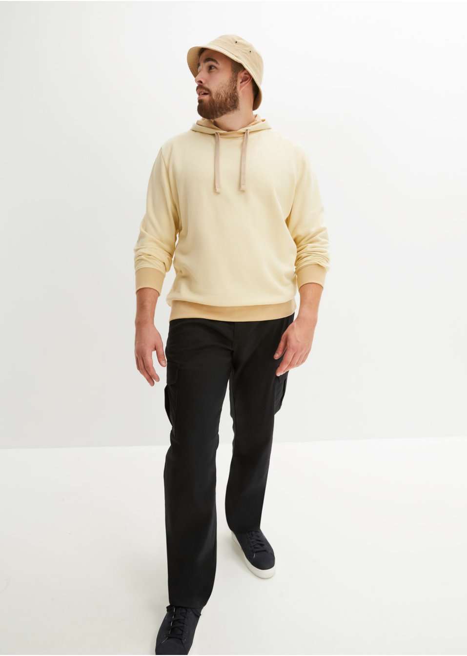 Pantalon fonctionnel étanche en twill extensible avec poches cargo, Straight