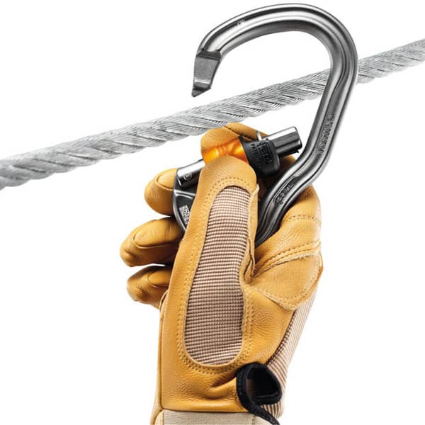 Mousqueton escalade PETZL VERTIGO WIRE-LOCK