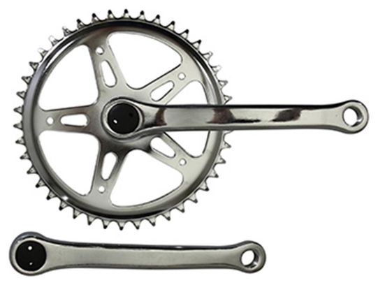 PEDALIER CITY P2R MANIVELLES ACIER 170mm PLATEAU 42D. CHAINE 2.38 (3-32 )
