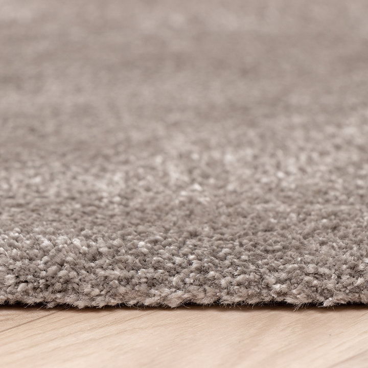 Rond viscose vloerkleed - Vive Taupe | Wasbaar!