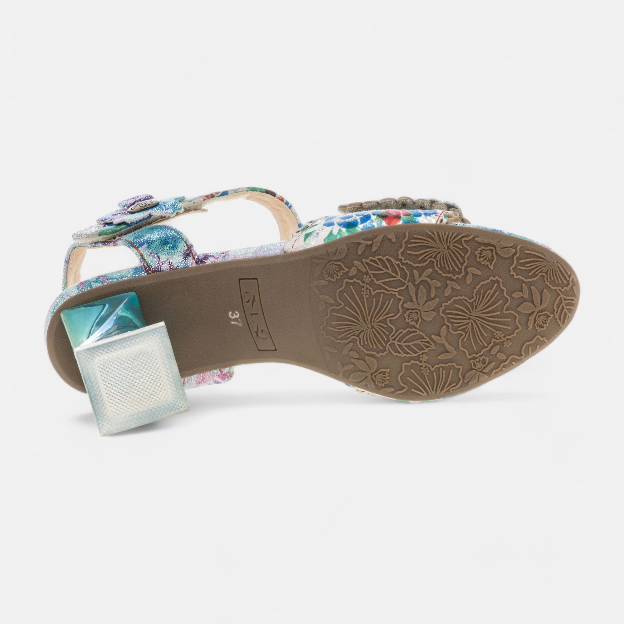 Nu-pieds à talon Femme bleu
