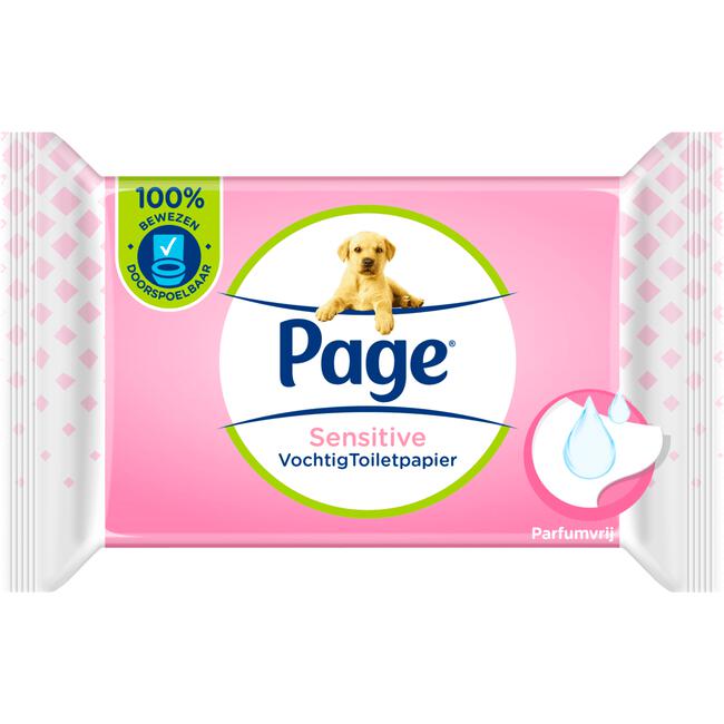 Page Vochtig Toiletpapier - Sensitive