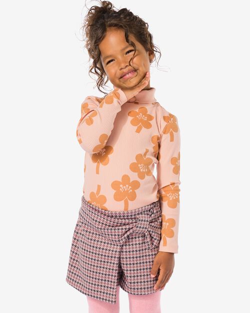 t-shirt enfant côtelé avec col blanc cassé