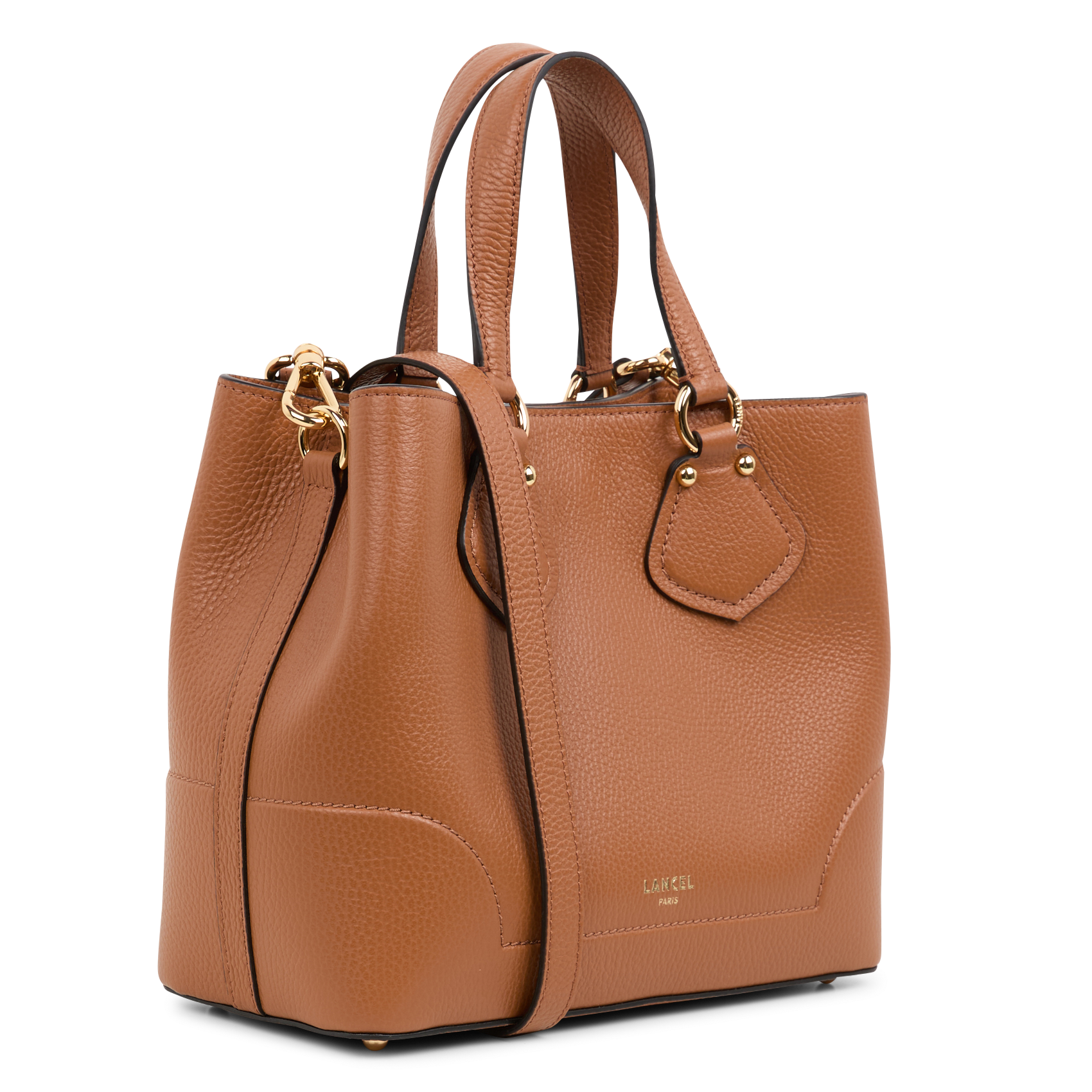 NEO IZY - Sac porté main en cuir grainé | Beige