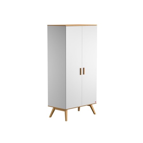 Armoire 2 portes bois blanc NAUTIS - VOX
