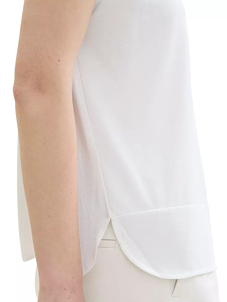 TOM TAILOR T-Shirt weiss
