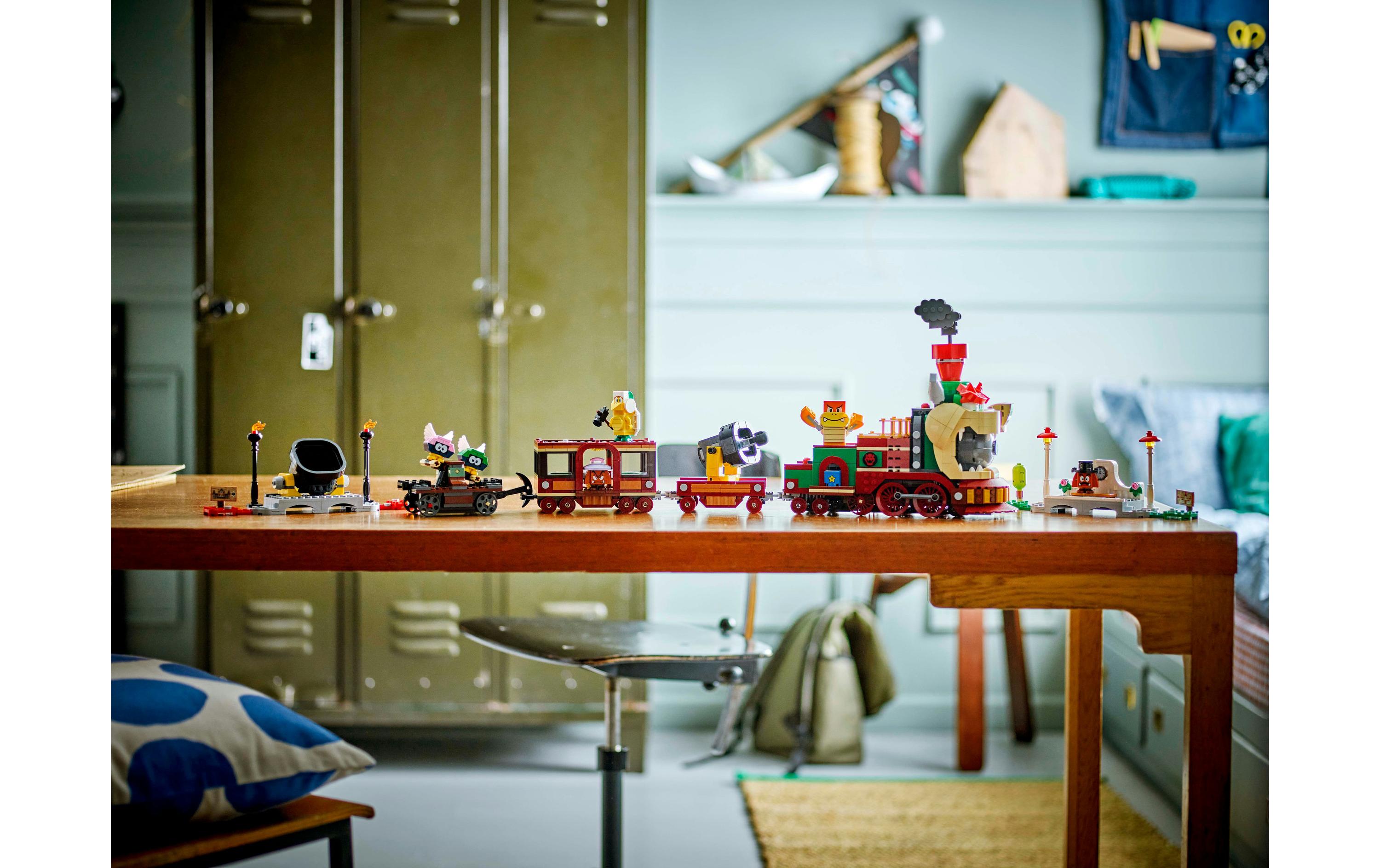 Super Mario Der Bowser-Schnellzug 71437Eisenbahnset mit Spielzeugzug für Kinder