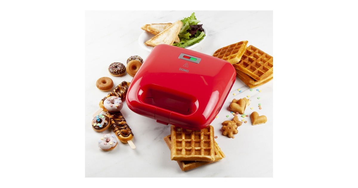 DomoSnack Party 5-in-1 snackmaker  (Rood)