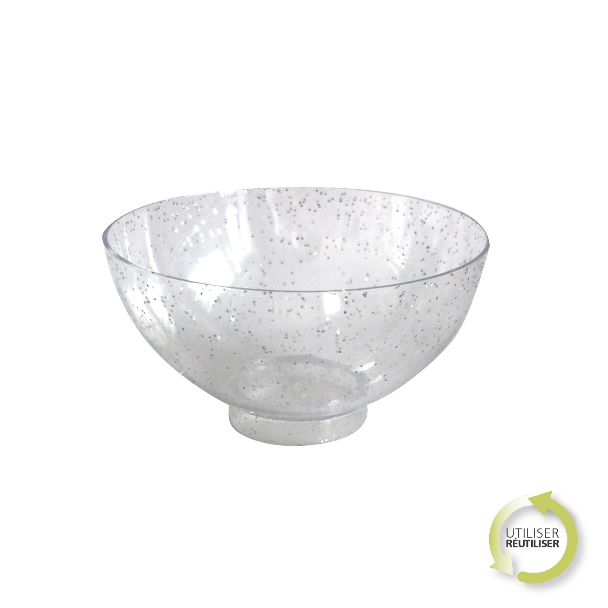 VERRINE MINI APERITIF ROND ARGENT X25 PIECES