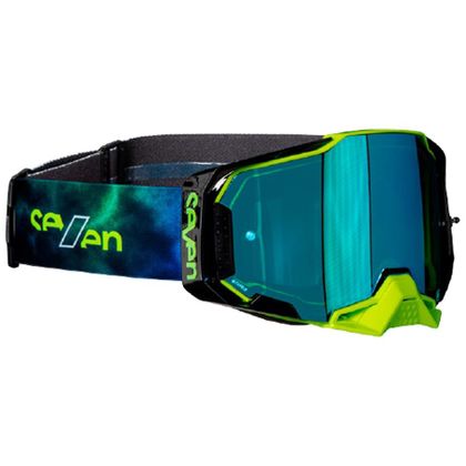 Masque cross 100% ARMEGA Seven Haze - Ecran Mirror Bleu 2025 - Noir / Bleu