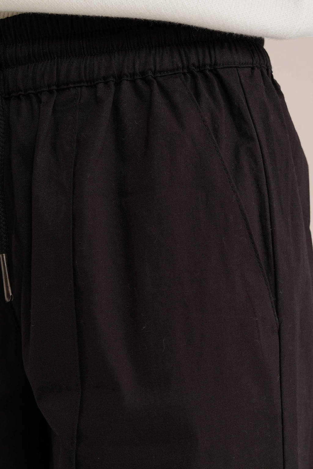 WE Fashion straight casual broek zwart