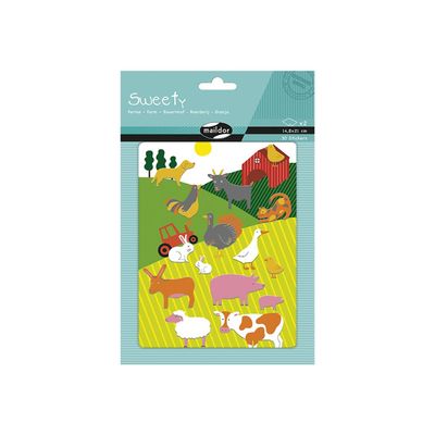 Maildor - 2 feuilles gommettes ferme