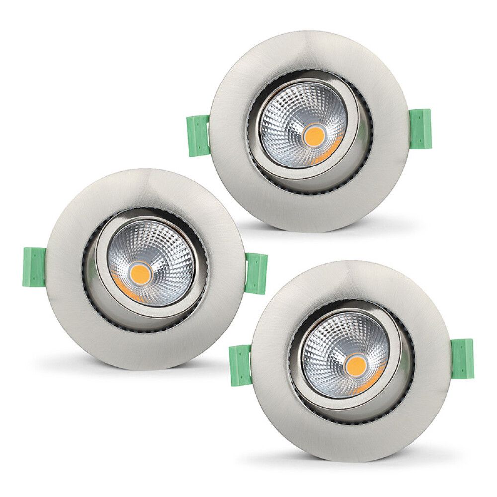 DOWNLIGHT ECOLITE MAGO 3000K 3PK BØRSTET STÅL