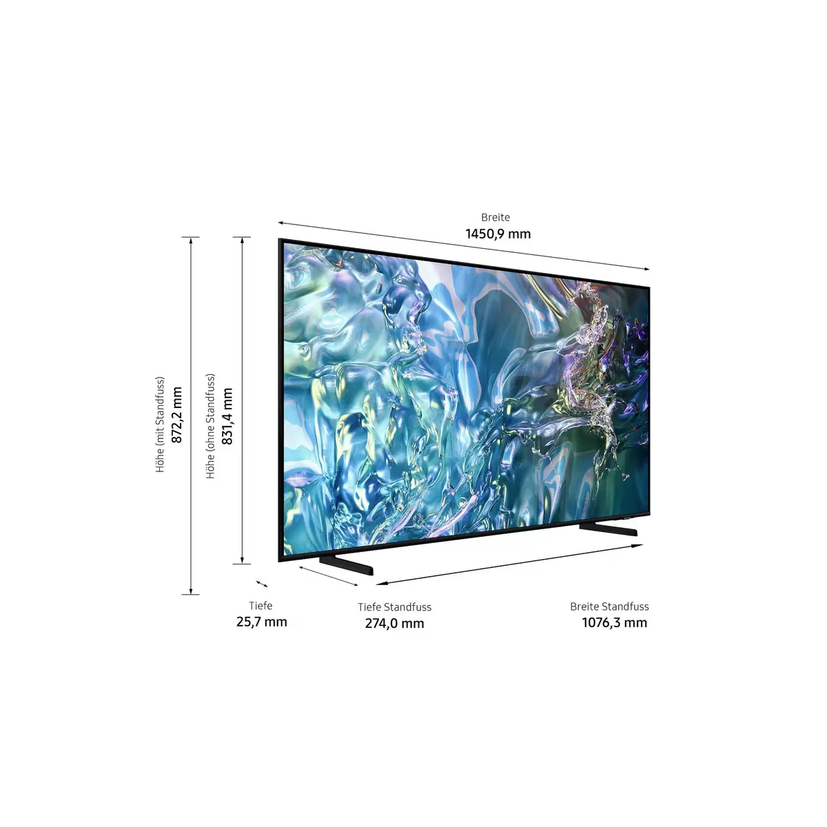 TV SAMSUNG QE65Q60DAUXX Schwarz