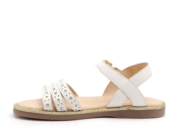 Les tropeziennes nu pieds enfant isidor blanc