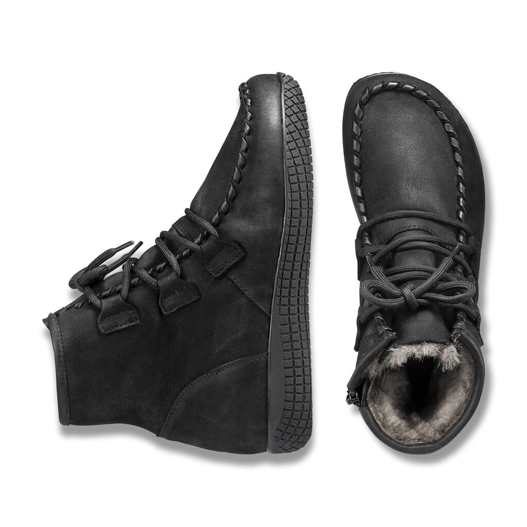 DAMEN - Lammfellstiefelette MALENE schwarz