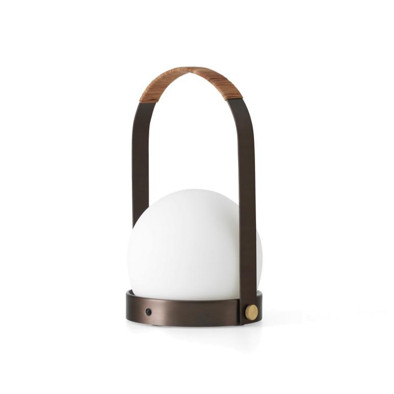 Audo Copenhagen Carrie tafellamp LED oplaadbaar Burned Red