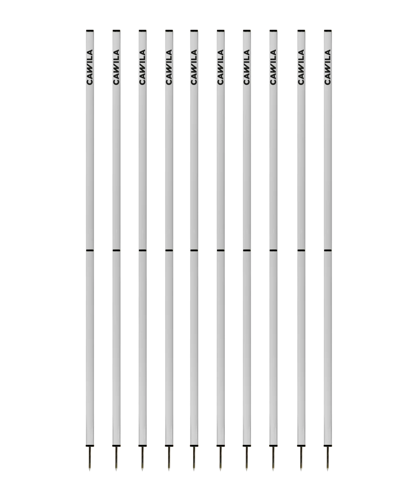 Cawila ACADEMY Slalomstangen 10er Set (33mmx170cm) Weiss