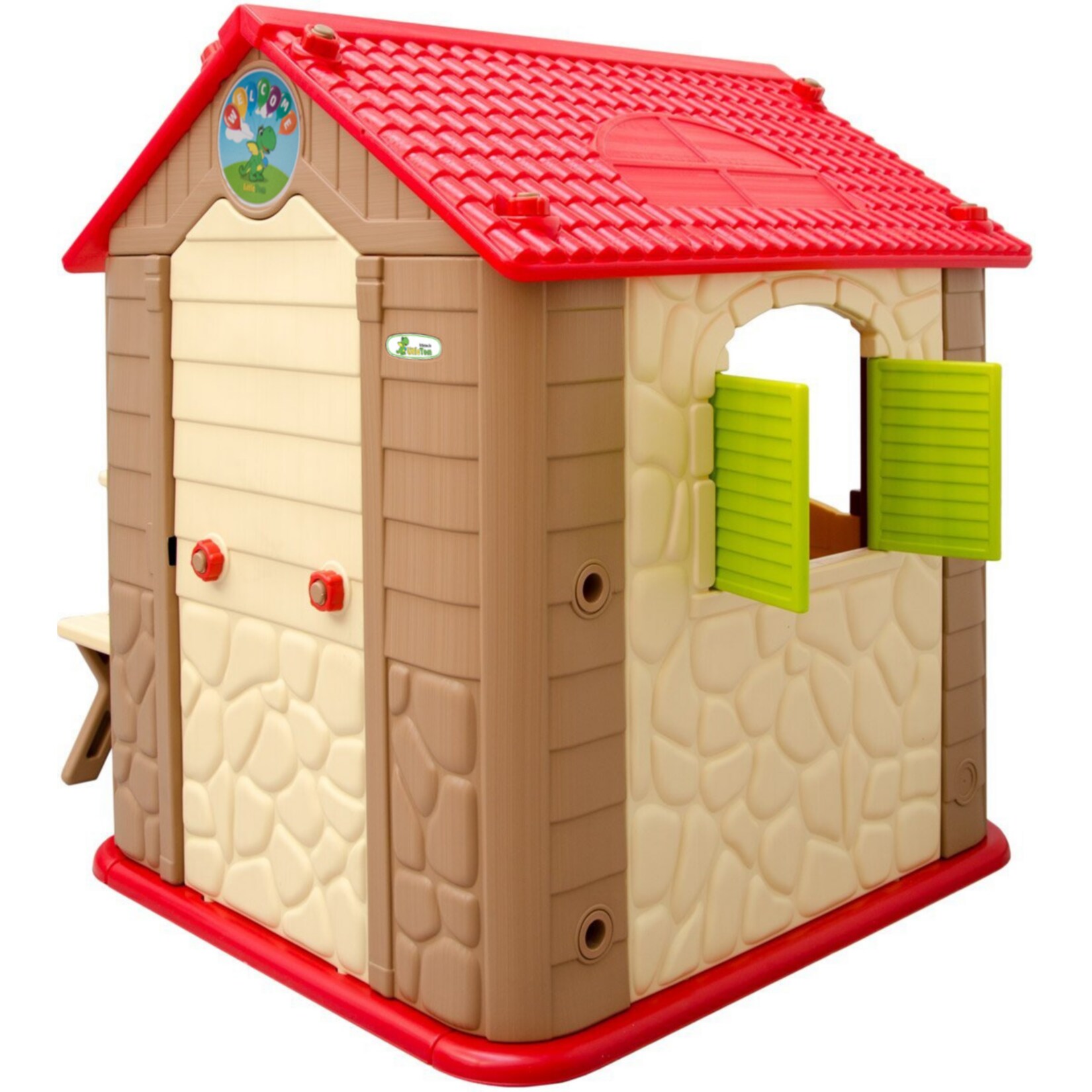 Kinder Spielhaus ab 1 - Garten Kinderhaus mit Tisch - Indoor Kinderspielhaus