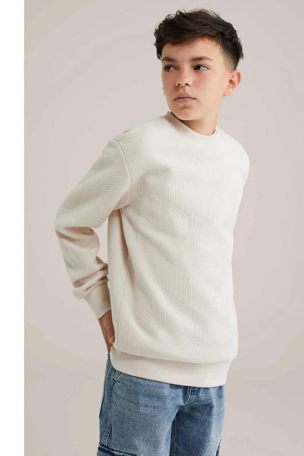 WE Fashion Blue Ridge sweater ecru