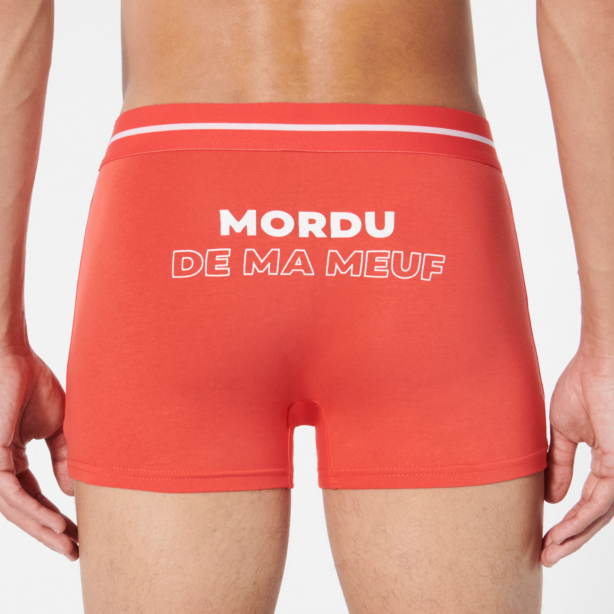 Boxer à message en coton