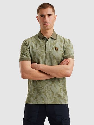 PME Legend Poloshirt Piqué Print Groen PPSS2504851-6258 kopen