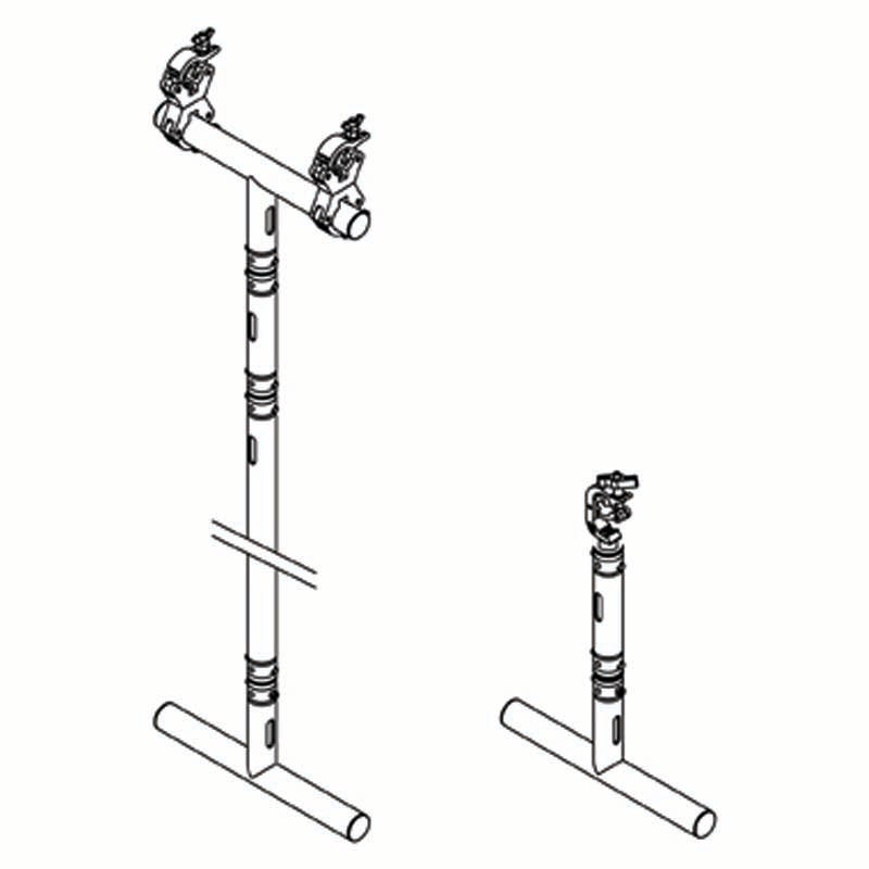 Doughty T45761 Drop arm zwart 250 mm zwart