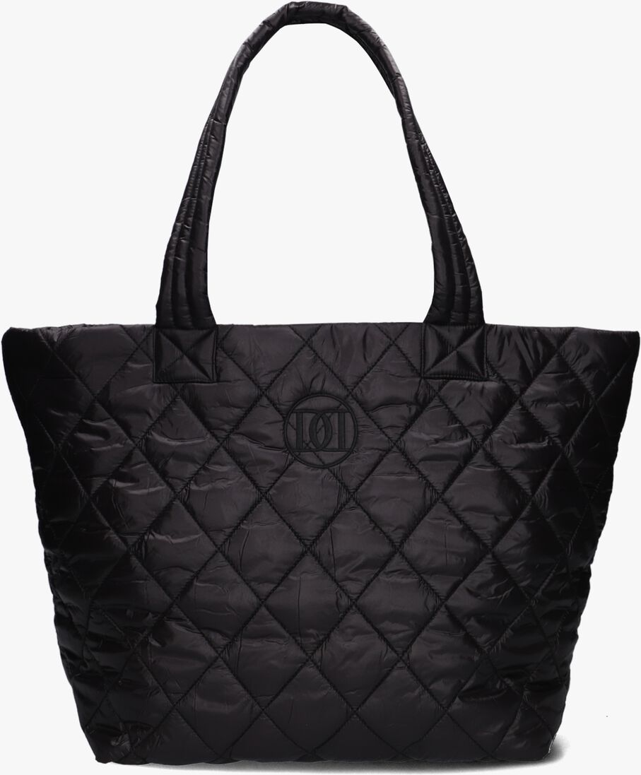 zwarte deblon sports shopper deblon quilted tote bag