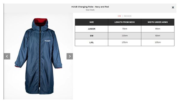 Poncho de Change Huub Bleu Rouge