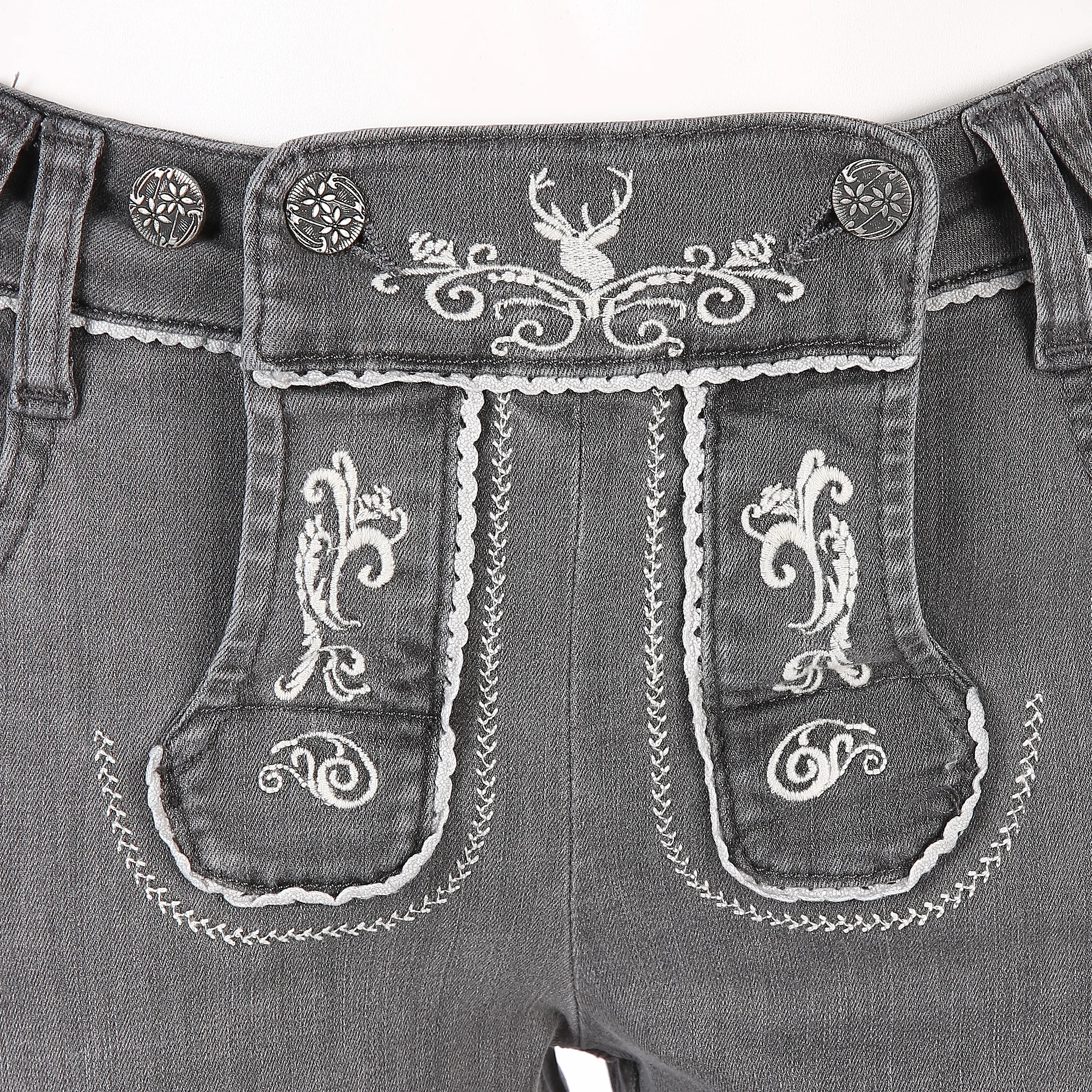 Damen Trachtenjeans in Caprilänge