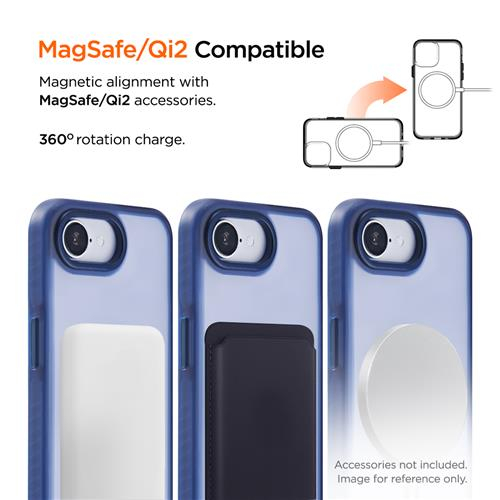 iPhone 16e MagSafe Blizzard Case GRS Schutzhülle aus Recycelten Materialien (EGCA00745) - Blau