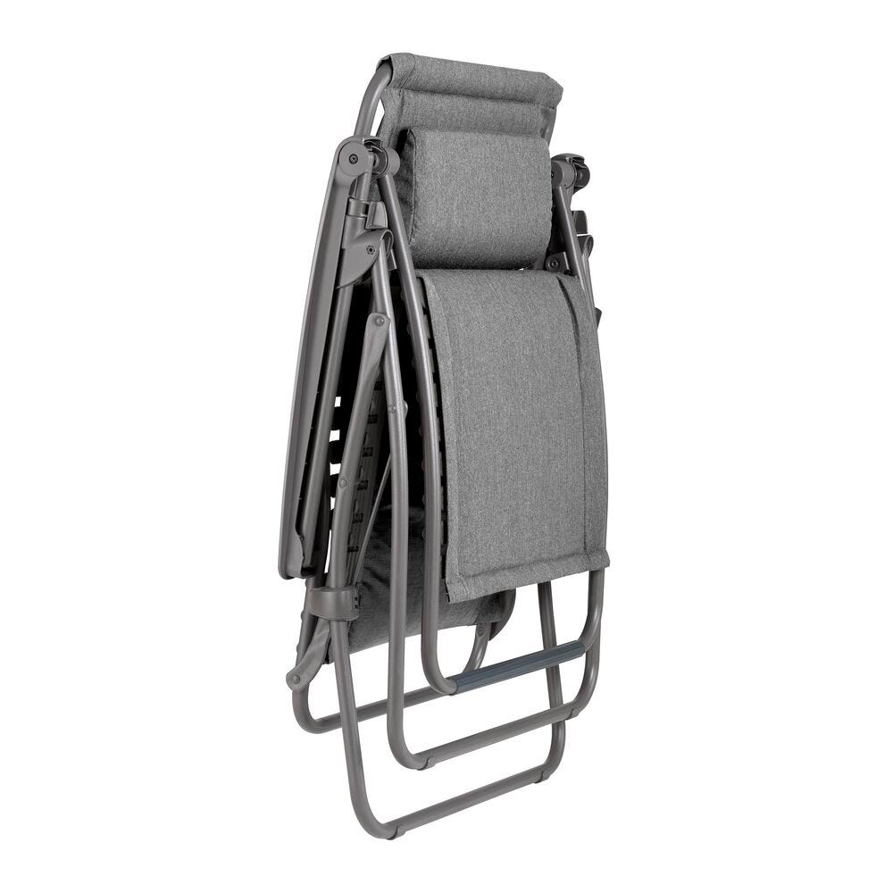 Gepolsterte Zero-Gravity-Relaxliege RSX Clip LightComfort® Grau Ombre