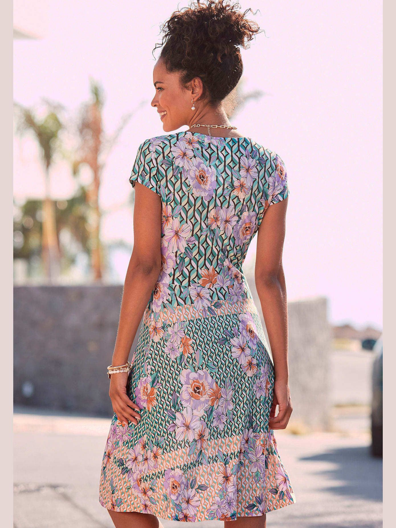Robe d'été manches courtes